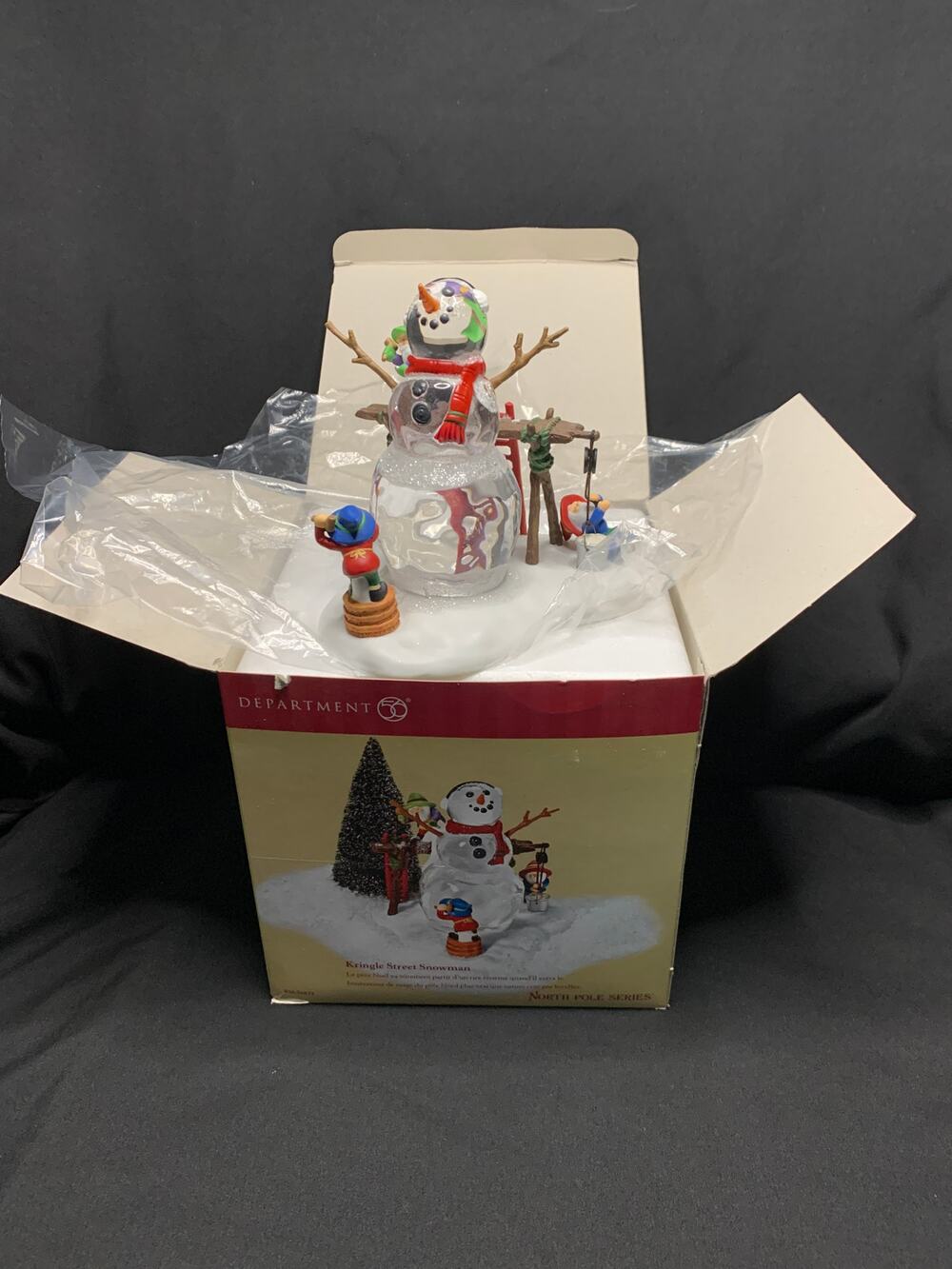 Dept 56 Kringle Street Snowman 56833 North Pole 2002 Limited Edition Box